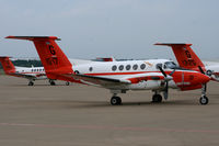 161517 @ AFW - US Navy TC-12B escaping NAS Kingsville and possible damage from Hurricane Alex. Alliance Airport - Fort Worth, TX