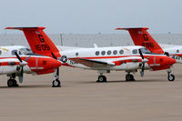 161509 @ AFW - US Navy TC-12B escaping NAS Kingsville and possible damage from Hurricane Alex. Alliance Airport - Fort Worth, TX