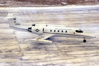 84-0093 @ CID - Looking from the control tower as he pulls into the ramp.  The 35mm slide film got hot and gave a brown haze to the photos. - by Glenn E. Chatfield