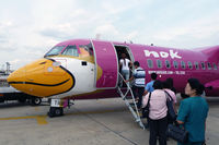HS-TRB @ VTBD - Boarding passengers before bounding for Nakhon Phanom (VTUW) on flight DD9520 - by BigDaeng