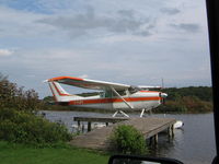 C-FUFE - Pic of Plane  at dock on lake - by Donald Wick
