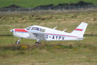 G-AYPV @ EGNS - Ashley Gardner Flying Club Ltd - by Chris Hall