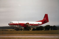 XS610 @ EGQS - Andover E.3 of 115 Squadron landing on Runway 05 at RAF Lossiemouth in the Summr of 1984. - by Peter Nicholson