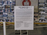 N15233 @ ANE - 1935 Waco CUC-1 'Wind Harp,' Wright R-760-E! 285 Hp, data, at Golden Wings Museum - by Doug Robertson