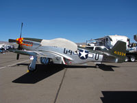 N7715C @ KRTS - P-51D 44-84961 Wee Willy II  sans race # as NL7715C 44-13334 G-4U for Unlimited Class race @ 2009 Reno Air Races - by Steve Nation