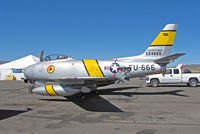 N860AG @ KRTS - F-86F 52-4666 as NX860AG in static park @ 2009 Reno Air Races - by Steve Nation