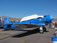 N73RR @ KRTS - Race #56 is an SNJ-6 in pit area being readied for T-6 Class heat @ 2009 Reno Air Races - by Steve Nation