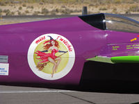 C-FDXO @ KRTS - Close-up of Miss t'witchie fuselage art on Formula I Class Race #9 @ 2009 Reno Air Races - by Steve Nation