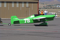 C-FNZP @ KRTS - Race #78 is a 1970 Cassutt being towed after mid-morning Formula I Class heat @ 2009 Reno Air Races - by Steve Nation