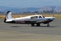 N131RM @ KAPC - Very sharp 1996 Mooney M20M arriving on visitors ramp at Napa County Airport, CA (KAPC) from University Airport, Davis, CA (KEDU) - by Steve Nation