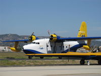 N44HQ @ CMA - 1950 Grumman HU-16B ALBATROSS, two Wright R-1820-76A 1,425 Hp each, taxi - by Doug Robertson