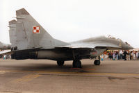 64 @ EGVA - MiG-29 Fulcrum, callsign Polish Air Force 928 on display at the 1997 Intnl Air Tattoo at RAF Fairford. - by Peter Nicholson