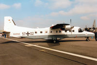 57 02 @ EGVA - Dornier 228, callsign German Navy 5702, of MFG-3 on display at the 1997 Intnl Air Tattoo at RAF Fairford. - by Peter Nicholson