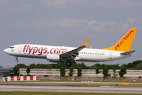 TC-AAH @ EGCC - Pegasus Airlines - by Chris Hall