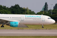 TC-TCE @ EGCC - Turkuaz Airlines - by Chris Hall