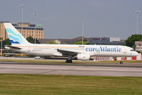 CS-TLX @ EGCC - euroAtlantic Airways - by Chris Hall