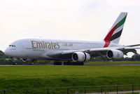 A6-EDI @ EGCC - Emirates Airbus A-380-861 - by Chris Hall