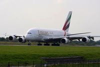 A6-EDI @ EGCC - Emirates Airbus A-380-861 - by Chris Hall