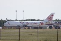 N727CK @ OSC - Former JALWays Reso'cha - stupid heat haze in Northern Michigan of all things