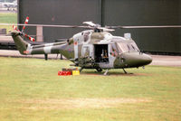 XZ675 @ EGVA - Lynx AH.7 of the Army Air Corps Blue Eagles display team on the flight-line at the 1997 Intnl Air Tattoo at RAF Fairford. - by Peter Nicholson