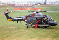 281 @ EGVA - SH-14D Lynx, callsign NRN 420, of the Royal Netherlands Navy on the flight-line at the 1997 Intnl Air Tattoo at RAF Fairford. - by Peter Nicholson