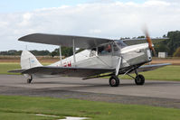 G-AHBM @ EGBR - De Havilland DH87B Hornet Moth taxiing for take-off at Breighton Airfield during the September 2010 Helicopter Fly-In. - by Malcolm Clarke