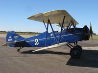 N9024 @ KAXN - Curtiss Wright Travel Air 4000 at the fuel pump.