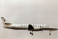 G-BUKA @ EGVA - SA.227 of Atlantic Aviation landing at the 1997 Intnl Air Tattoo at RAF Fairford. - by Peter Nicholson