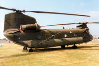D-665 @ EGVA - CH-47D Chinook, callsign Delta 665, of 298 Squadron Royal Netherlands Air Force on display at the 1997 Intnl Air Tattoo at RAF Fairford. - by Peter Nicholson