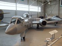 WK935 - Gloster Meteor F8 converted for tests with prone pilot position in the front cockpit at the RAF Museum, Cosford - by Ingo Warnecke