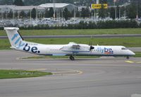 G-JECS @ EHAM - FlyBe taxiing in after arrival