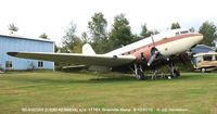 N130Q @ 3B1 - damaged float; on conventional gear - by J.G. Handelman