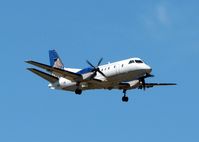 N314CE @ SHV - Colgan Saab landing at Shreveport Regional. - by paulp