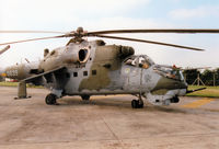 0839 @ EGVA - Mi-24V2 Hind of the Czech Air Force on display at the 1997 Intnl Air Tattoo at RAF Fairford. - by Peter Nicholson