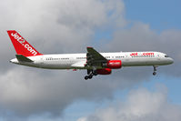 G-LSAD @ EGNT - Boeing 757-236 on finals to runway 07 at Newcastle Airport in August 2010. - by Malcolm Clarke