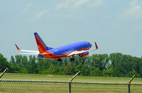 N449WN @ LIT - Southwest 737 taking off from Adams Field in Little Rock, Arkansas - by jpolitte