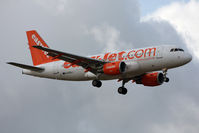 G-EZAJ @ EGNT - Airbus A319-111 on finals to 07 at Newcastle Airport in August 2010. - by Malcolm Clarke