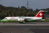 HB-IYS @ EDDL - Swissair, British Aerospace Avro RJ100, CN: E3381 - by Air-Micha