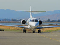 N880LT @ KAPC - Head on shot of MN-based Life Time Fitness 1996 Hawker 1000 on arrival - by Steve Nation