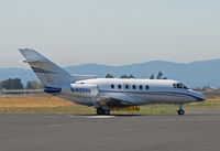 N409AV @ KAPC - 1998 Hawker 800XP taxis from bizjet ramp for parts unknown - by Steve Nation