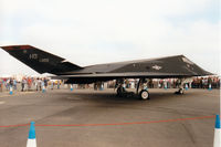 86-0823 @ EGVA - F-117A Nighthawk, callsign Trend 52, of 9th Fighter Squadron/49th Fighter Wing at Holloman AFB on display at the 1997 Intnl Air Tattoo at RAF Fairford. - by Peter Nicholson
