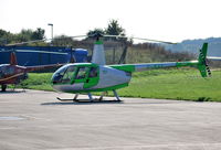 G-JKAY @ EGTB - Robinson R44 Raven II at Wycombe Air Park - by moxy
