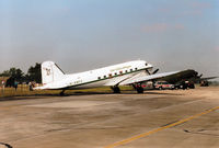 G-AMPZ @ EGVA - DC-3A of Atlantique Aviation as seen at the 1997 Intnl Air Tattoo at RAF Fairford. - by Peter Nicholson