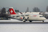 HB-IXX @ EGCC - Swiss European Airlines - by Chris Hall