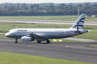 SX-DVS @ EDDL - Aegean Airlines, Airbus A320-232, CN: 3709 - by Air-Micha