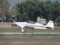 N166D @ POC - On the ground and waiting for tailwheel to touch down - by Helicopterfriend