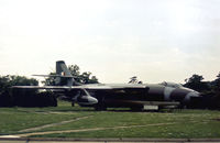 XD818 @ EGYM - Valiant B(K).1 of 49 Squadron with RAF maintenance serial 7894M as gate guardian at RAF Marham in the Summer of 1978 before transfer to the RAF Museum firstly at Hendon and then Cosford. - by Peter Nicholson