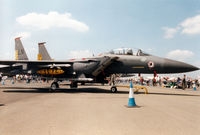 91-0314 @ EGVA - Strike Eagle, callsign Shifty 21, of 494th Fighter Squadron of RAF Lakenheath's 48th Fighter Wing on display at the 1997 Intnl Air Tattoo at RAF Fairford - NATO Tigers - Hard To Be Humble. - by Peter Nicholson