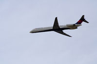 N976DL @ LIT - Delta MD-88 taking off from Adadms Field - by Jason Politte