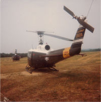 72-21509 @ CMY - UH-1H dressed in Army dress colors.  Usually used by high ranking individuals.  She got sold and moved to England. - by Bookie